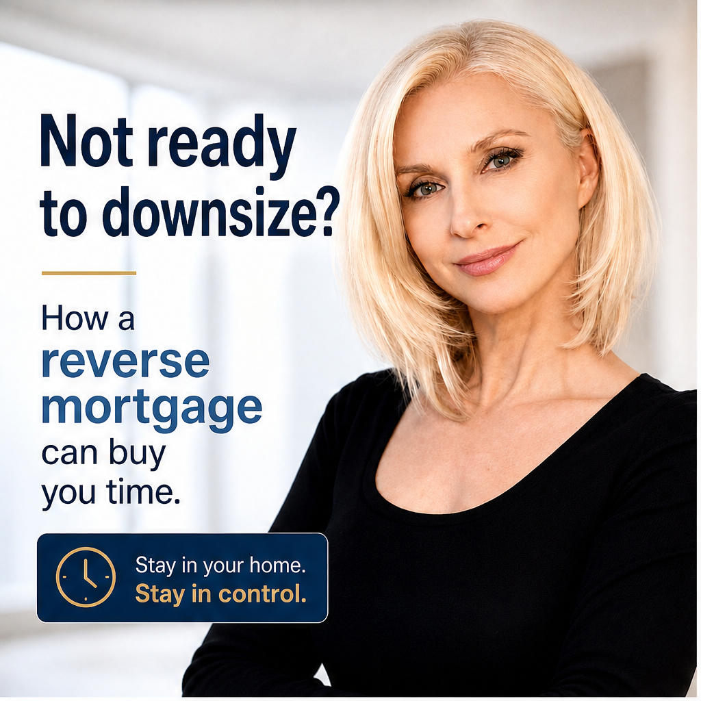 Not ready to downsize? How a reverse mortgage can buy you time